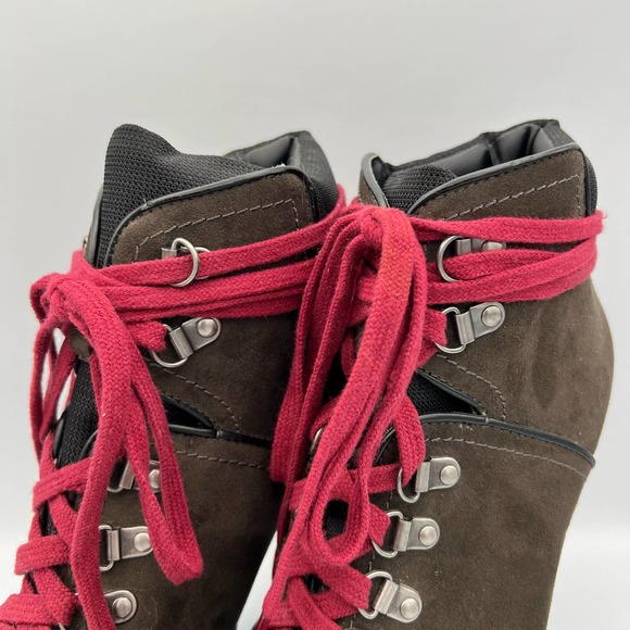 Target Xhilaration Stiletto Platform Boots size 9 Brown Red Utility Streetwear - Picture 6 of 12